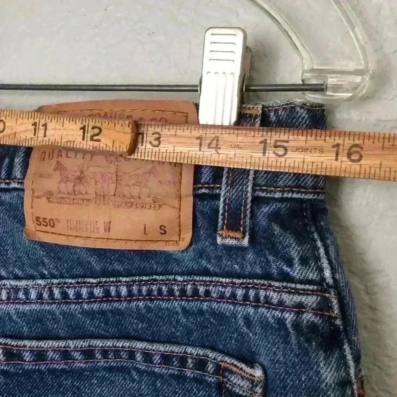 Vtg Made in USA 90s Levi's 550 Relaxed Fit Jeans Labeled 14 Reg Aprox 31x27 - Picture 9 of 10